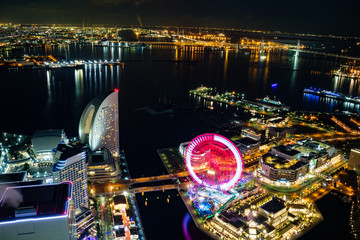 Minato Mirai 21,central business district of Yokohama, Japan. Initially developed in the 1980s, 15/jan/2017 JAPAN/KANAGAW/YOKOHAMA