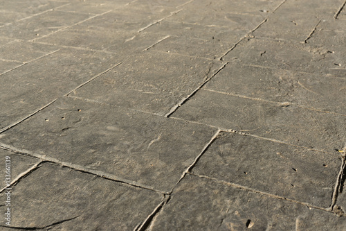 Gray Stamped Concrete Slate Seamless Texture Pattern Pavement