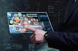 © Egor - Business, Technology, Internet and network concept. Young busine
