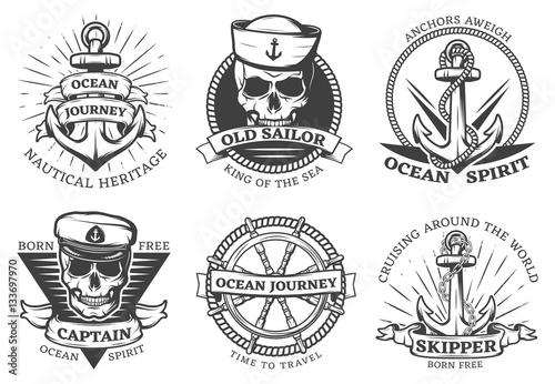 Old Tattoo Anchor Set