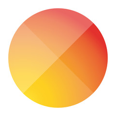 Fototapete - Empty button vector flat