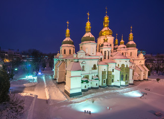 Canvas Print - The famous St. Sophia Cathedral in Kiev