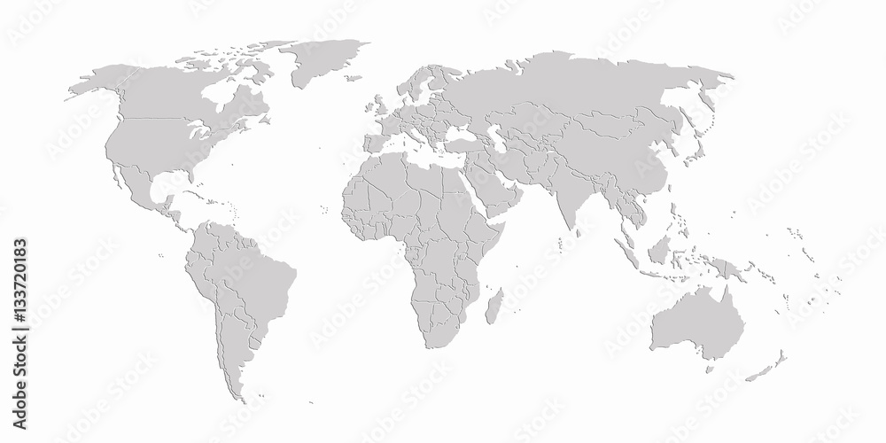 Obraz na płótnie World map  w salonie