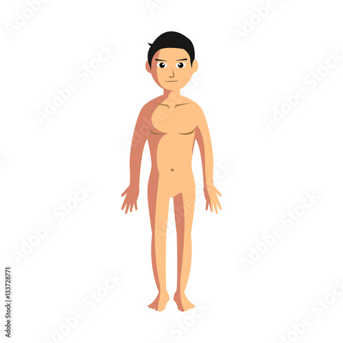 teen boy body anatomy – kaufen Sie diese Vektorgrafik und finden Sie