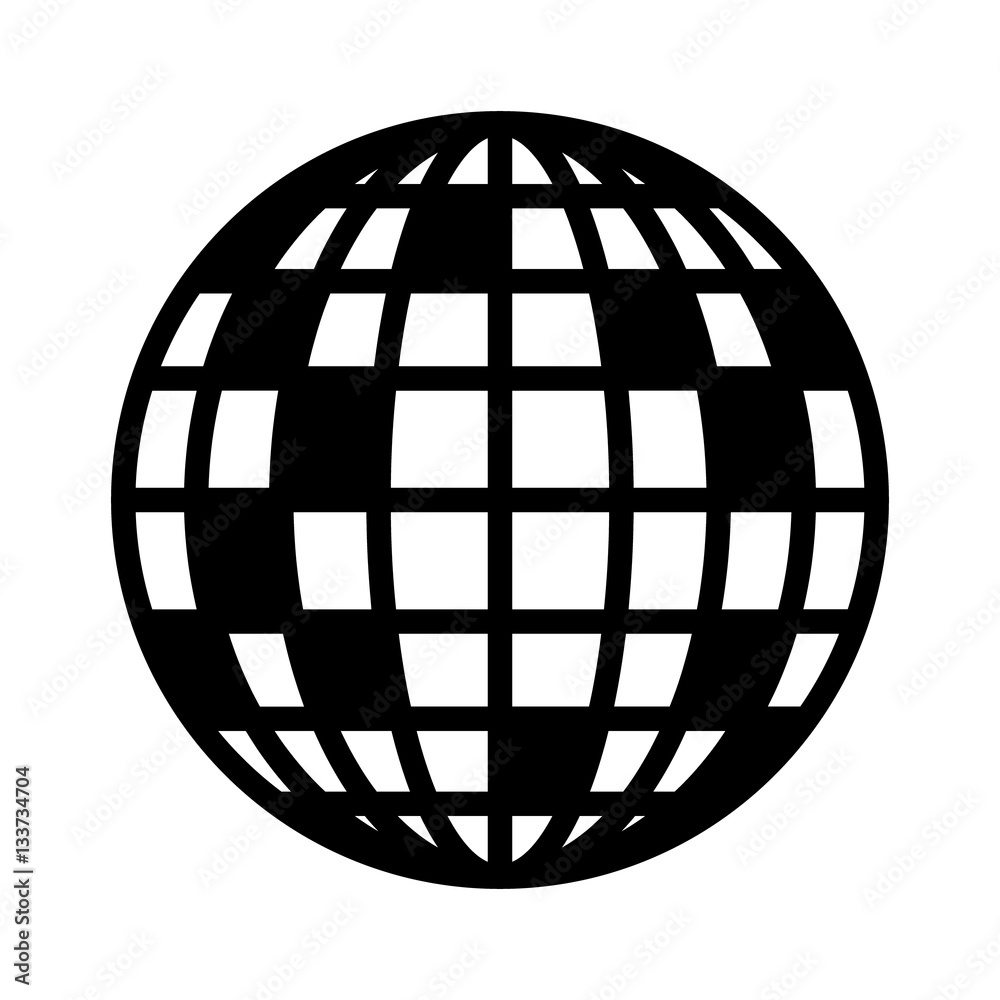 Disco ball, mirror or glitter ball flat vector icon for music apps and  websites Stock Vector | Adobe Stock, image size:1000x1000
