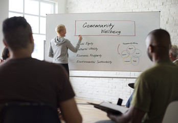 Wall Mural - People Meeting Seminar Office Concept