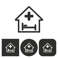 Poster - Hospital - vector icon.