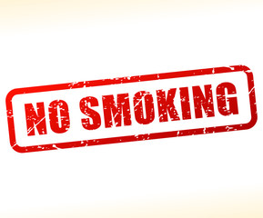 Sticker - no smoking text stamp