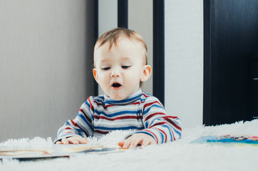 Child with a book in hand