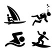 Icons Wassersport