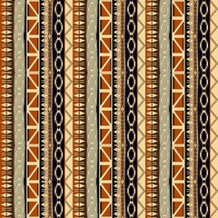 Wall Mural - ethnic tribal motifs. african seamless pattern