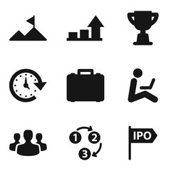 Poster - Set of 9 Startup Filled icons