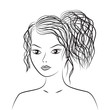 © Tatiana Ol'shevskaya - Beautiful girl with curly hair face
