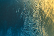 Morning frost patterns on the window