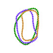Mardi Gras beads. vector illustration