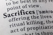 © Feng Yu - definition of sacrifices