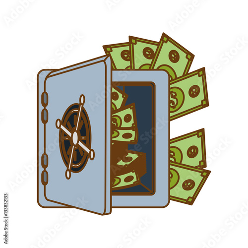cash money related icons image vector illustration design Stock