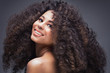 © neonshot - Beauty portrait of girl with afro.