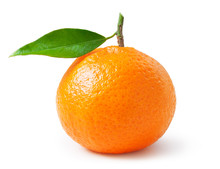 Tangerine Isolated On White Background