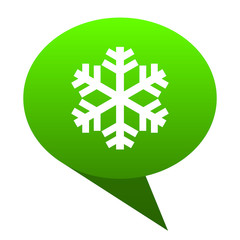 Poster - snow green bubble icon