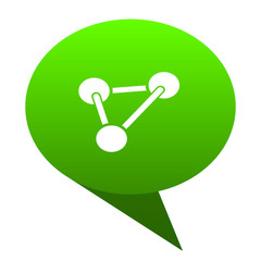 Aufkleber - chemistry green bubble icon