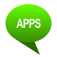 Wall Mural - apps green bubble icon