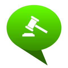 Aufkleber - auction green bubble icon