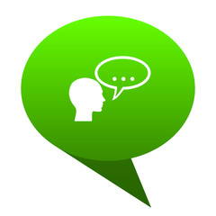 Poster - forum green bubble icon
