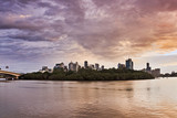 Fototapeta Nowy Jork - QE Brisbane River CBD Rise