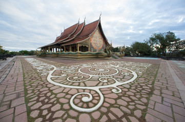 Wat Sirindhorn Wararam Phu Prao temple in Thailand.