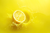 splashing lemon