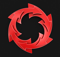 Poster - Circular Graph. Image with clipping path
