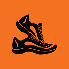 Wall Mural - Fitness sneakers icon