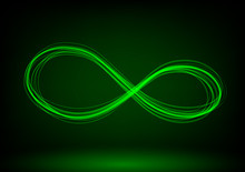 Line Infinity Symbol. Vector Illustration.