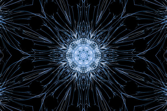 Stern abstrakt blau