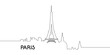 Isolated outline of Paris