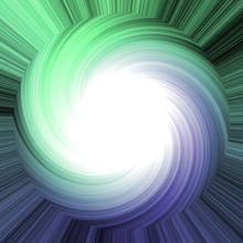 Abstract Blue And Green Wheel With White Central Space Background