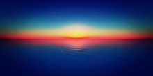 Sunset Horizon Sea
