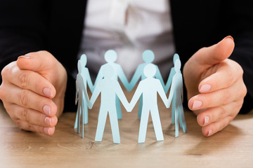 Teamwork Concept On Wooden Desk