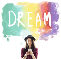 Poster - Dream Hopeful Inspiration Imagination Goal Vision Concept