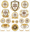 © totallyout - Premium and luxury golden retro badges and labels collection