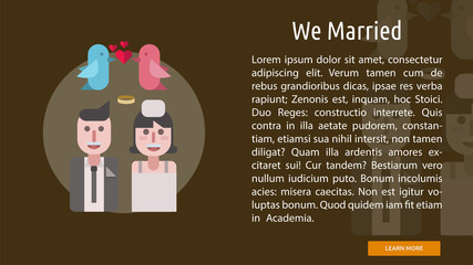 We Married Conceptual Banner