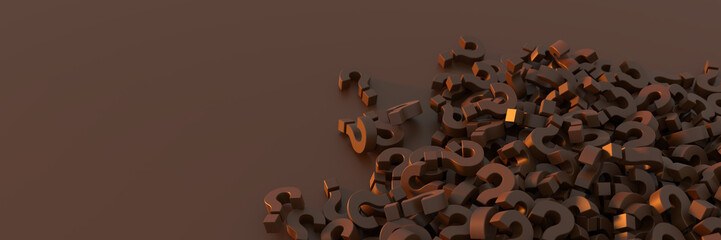 Poster - infinite chocolate question marks