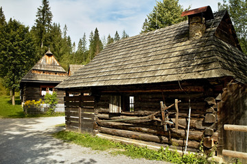 Orava Village Museum in Zuberec-Brestova, Slovakia.