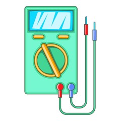 Poster - Digital multimeter icon, cartoon style
