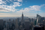 Fototapeta  - Empire State building with blue sky