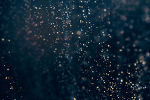 Glitter Lights Abstract Background. Defocused Bokeh Dark Illustration