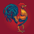  illustration of a rooster