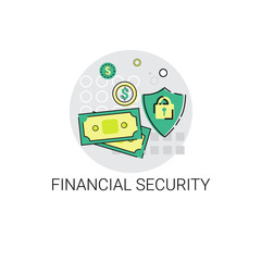 Poster - Financial Security Business Banking Icon Vector Illustration