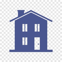 two-storey house vector icon